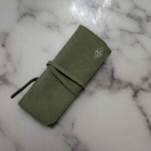 Van Cleef & Arpels Jewelry Care Set – Suede Case with Wooden Tool
